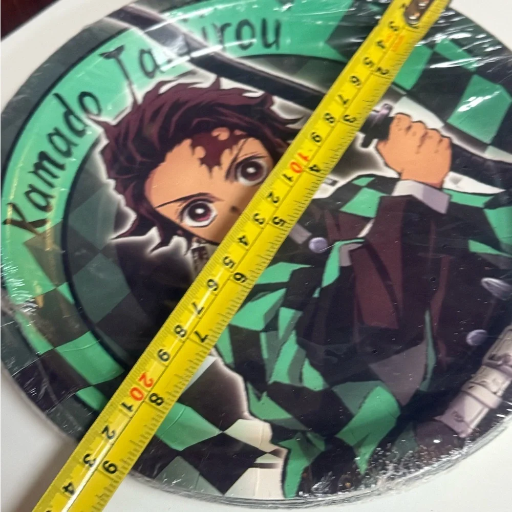 Anime Character Demon Slayer Disposable Paper Plates 10pcs